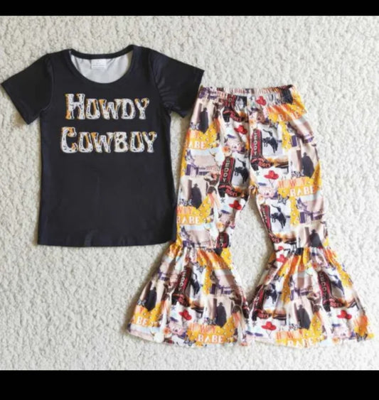 Howdy Cowboy | 2 Piece Toddler- Girls Set