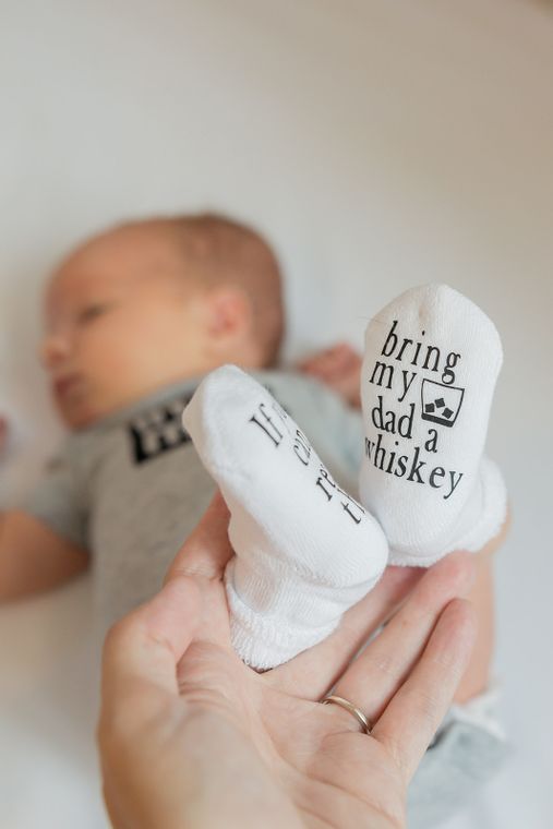 Baby Shower Gift | Whiskey Socks | Baby Socks | Fathers Day Gift