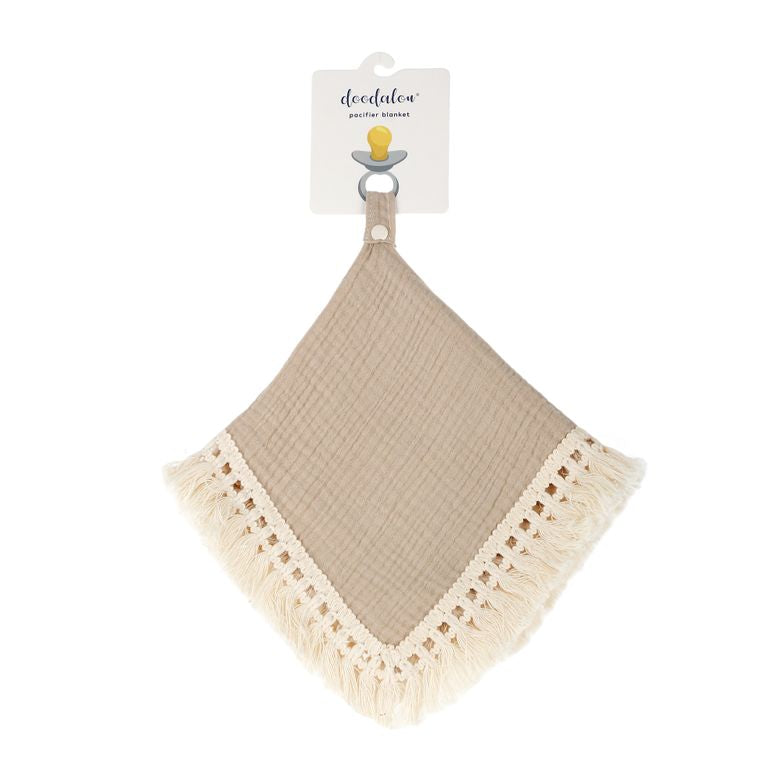 Desert - Muslin Boho Pacifier Blanket with Tassels