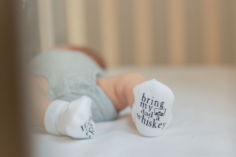 Baby Shower Gift | Whiskey Socks | Baby Socks | Fathers Day Gift