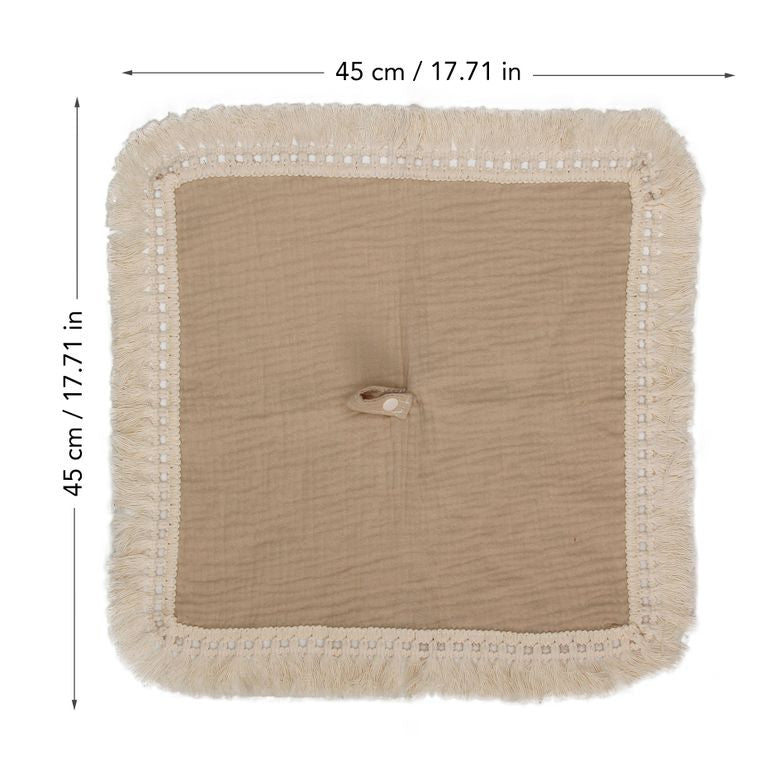 Desert - Muslin Boho Pacifier Blanket with Tassels