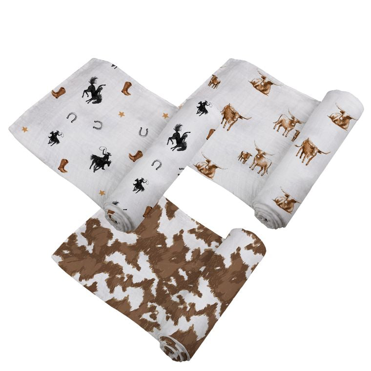 On The Range Swaddle 3 Pack